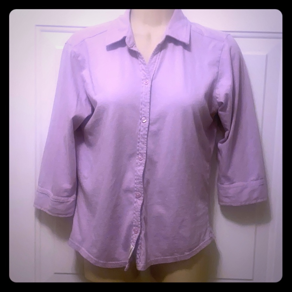 Purple Button down shirt